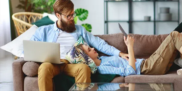 couple relaxing in pest free house